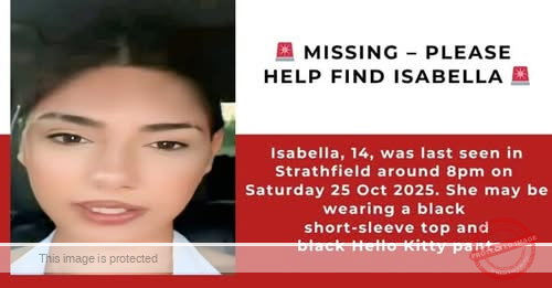 MISSING PERSON ALERT – HELP FIND ISABELLA