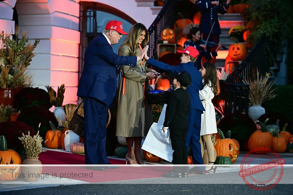Trump and Melania Celebrate Halloween at WH