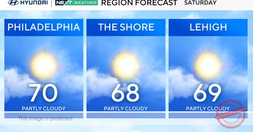 Mostly sunny skies with warm temps in the Philadelphia region Saturday. Here’s the forecast.