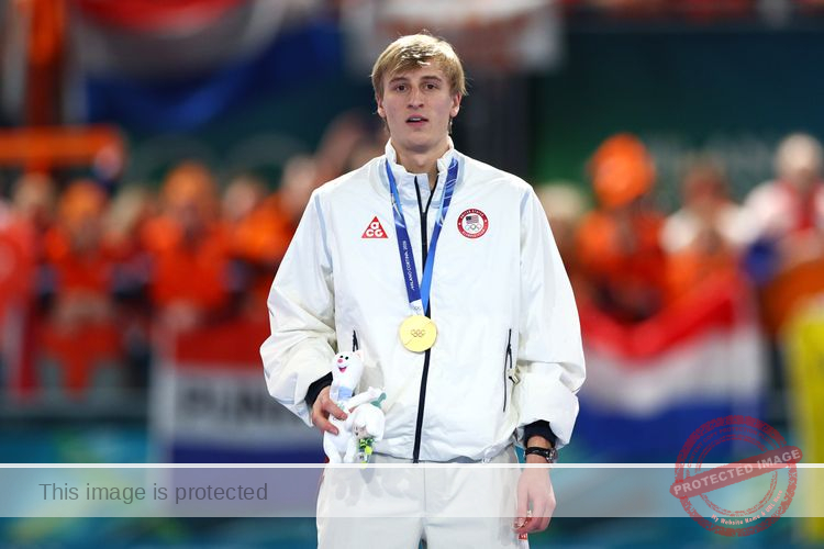 Jordan Stolz Wins Second Olympic Gold, Reviving U.S. Speedskating Dreams