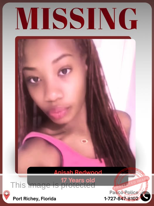 Missing Person: Anisah Redwood – Port Richey, Florida – August 8, 2025