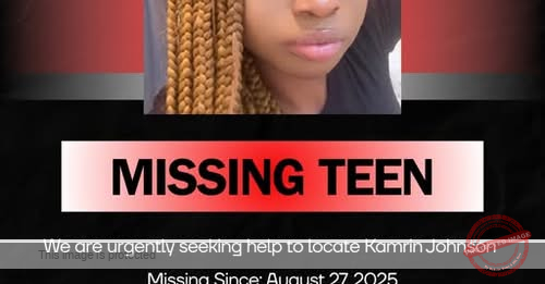 Search Underway for Missing 16-Year-Old Kamrin Johnson from The Colony, Texas