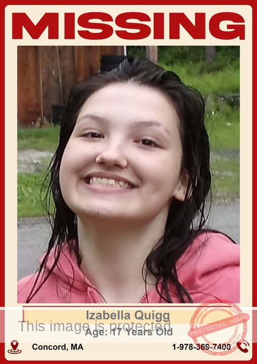 MISSING TEEN: 17-Year-Old Izabella Quigg Last Seen in Concord, MA