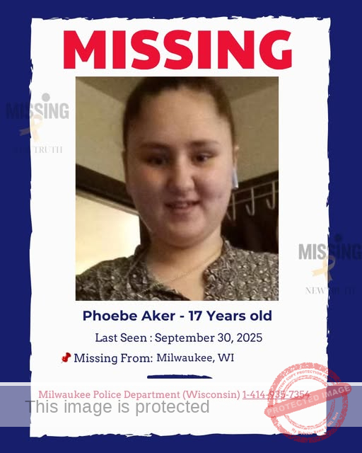 17-Year-Old Phoebe Aker Missing in Milwaukee, Wisconsin