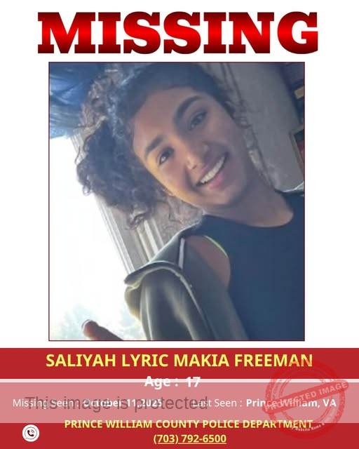 17-Year-Old Saliyah Lyric Makia Freeman Missing from Prince William, VA