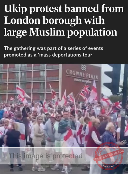 Metropolitan Police Intervene to Prevent UKIP Protest in Tower Hamlets Due to Concerns of Disorder