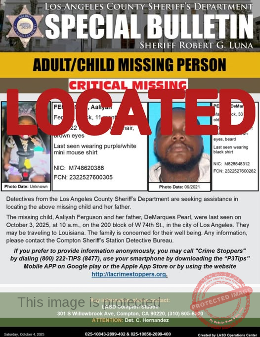 Found Safe: Missing Compton Baby Aaliyah Ferguson Reunited with Family