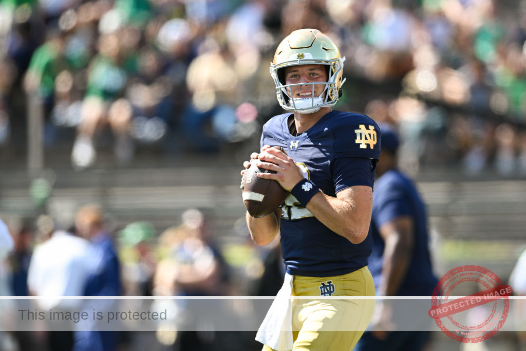 No. 21 Notre Dame is relying on a high-scoring offense to get back into the playoff picture
