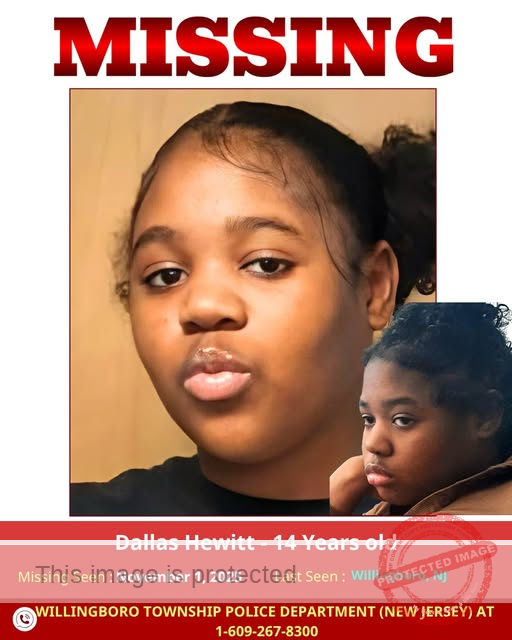 14-Year-Old Dallas Hewitt Missing in Willingboro, New Jersey – Help Needed to Bring Her Home Safely