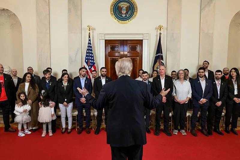 President Trump Hails Freed Hostages as Heroes in White House Visit