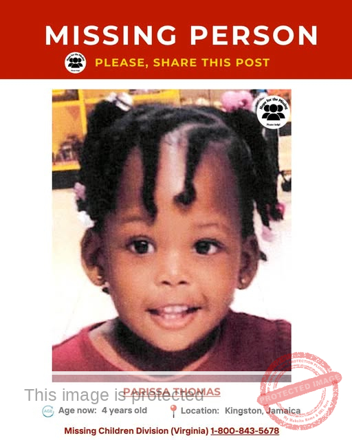 Help Bring Parissa Thomas Home: 4-Year-Old Missing from Kingston, Jamaica
