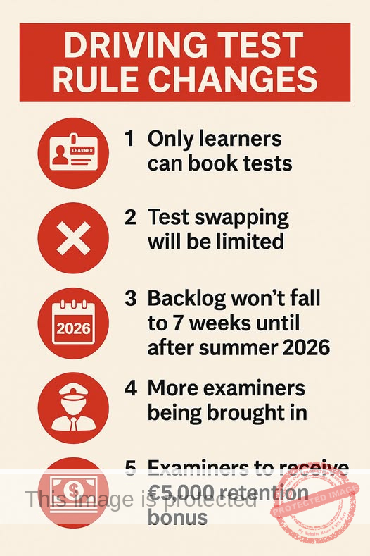 New Government Plans to Tackle Driving Test Backlog: Learner Drivers Can Book Tests, No More Third-Party Bookings