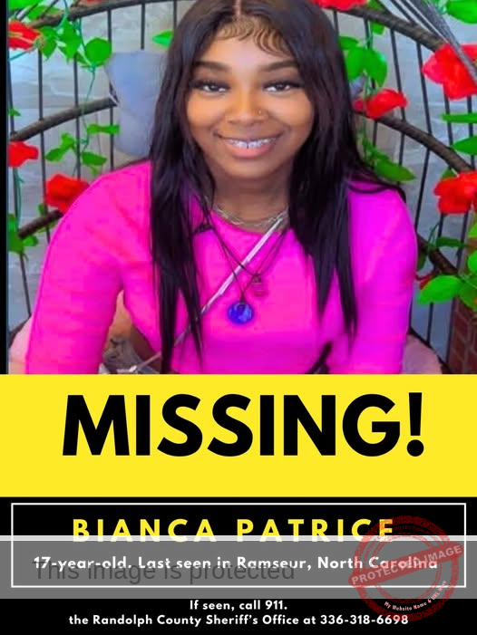 Urgent: Missing 17-Year-Old Bianca Patrice Moore Last Seen in Ramseur, NC