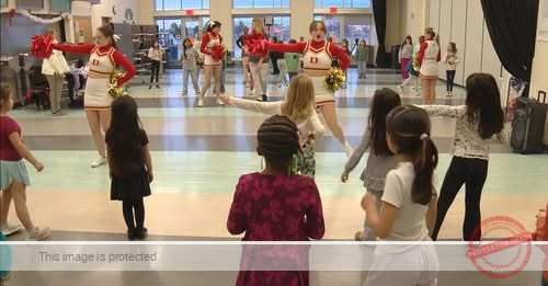 Denver Pioneers Cheer Squad hosts clinic for kids at Boys & Girls Clubs
