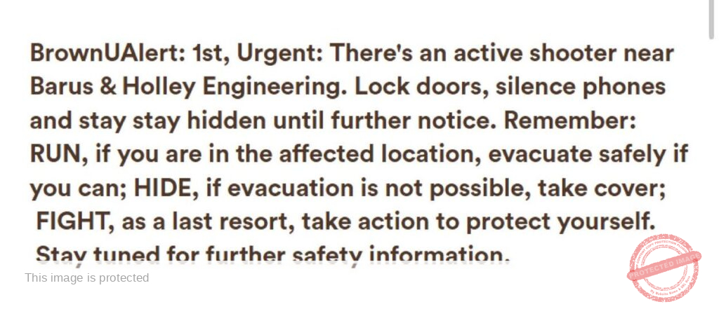 Providence Community Reels After Brown University Active Shooter Report Near Barus & Holley Engineering